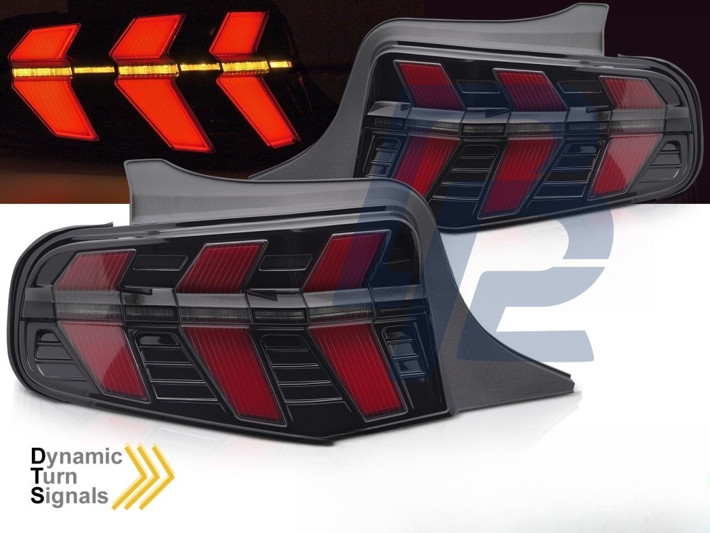 Tail Lights for Ford Mustang 2010–2013 Black LED - 5