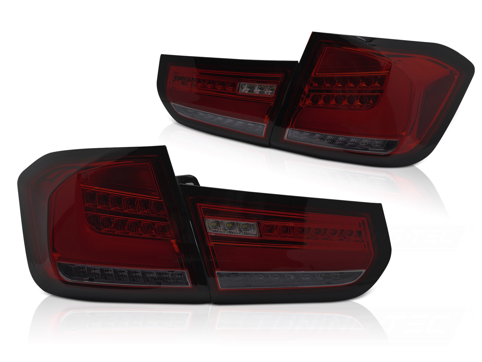 LED-BAKLYKTOR RÖD/TONAD SEQ TILL BMW F30 2011-2015