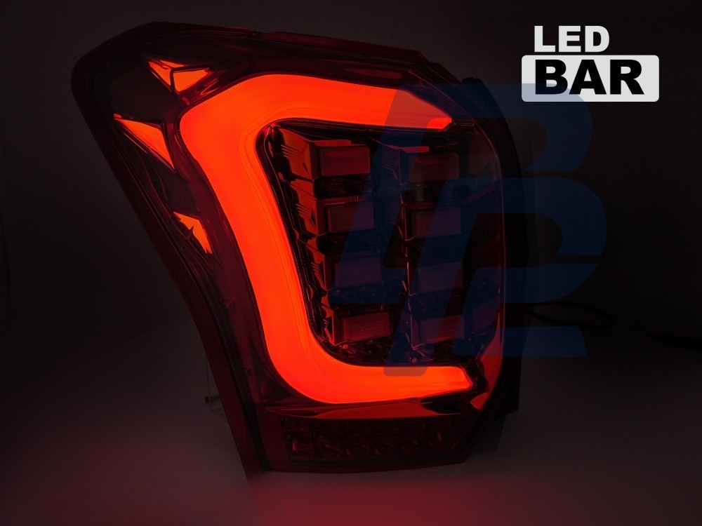 LED Bar Tail Lights Red/Smoked for Subaru Forester IV 2013–2018 - 2