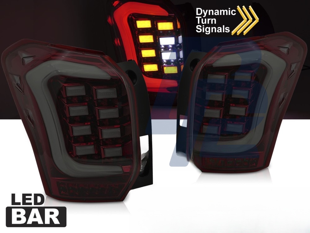 LED Bar Tail Lights Red/Smoked for Subaru Forester IV 2013–2018 - 4