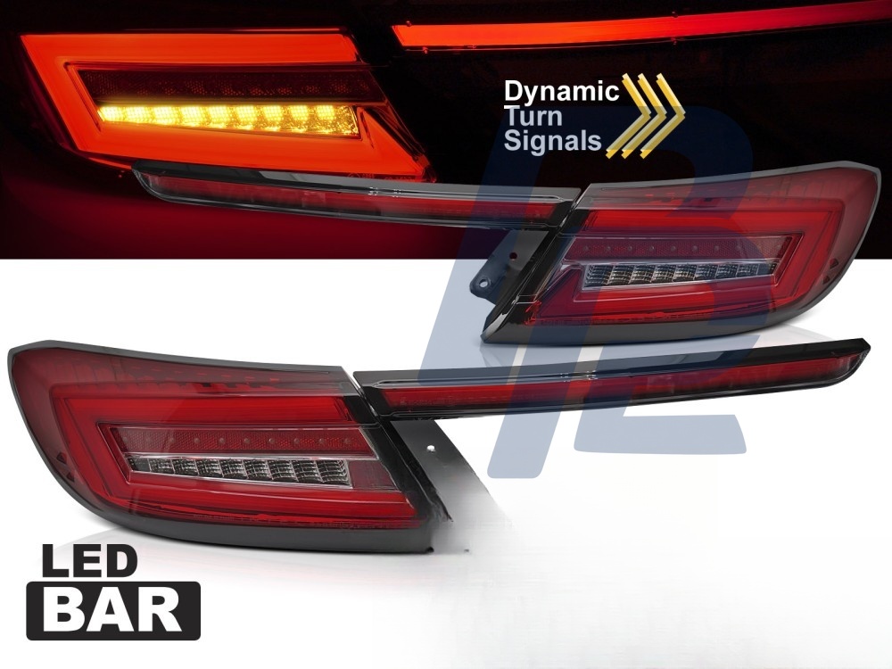 LED Bar Tail Lights Red/Clear Sequential for Toyota GR86 2021– - 6