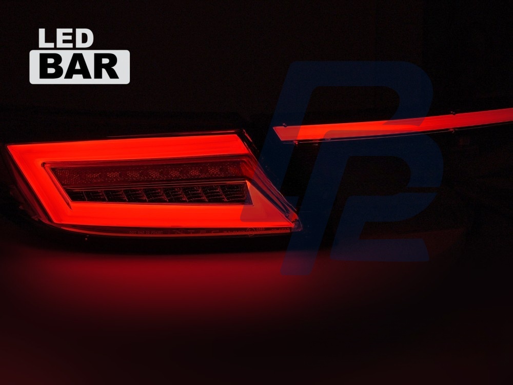 LED Bar Tail Lights Red/Clear Sequential for Toyota GR86 2021– - 2