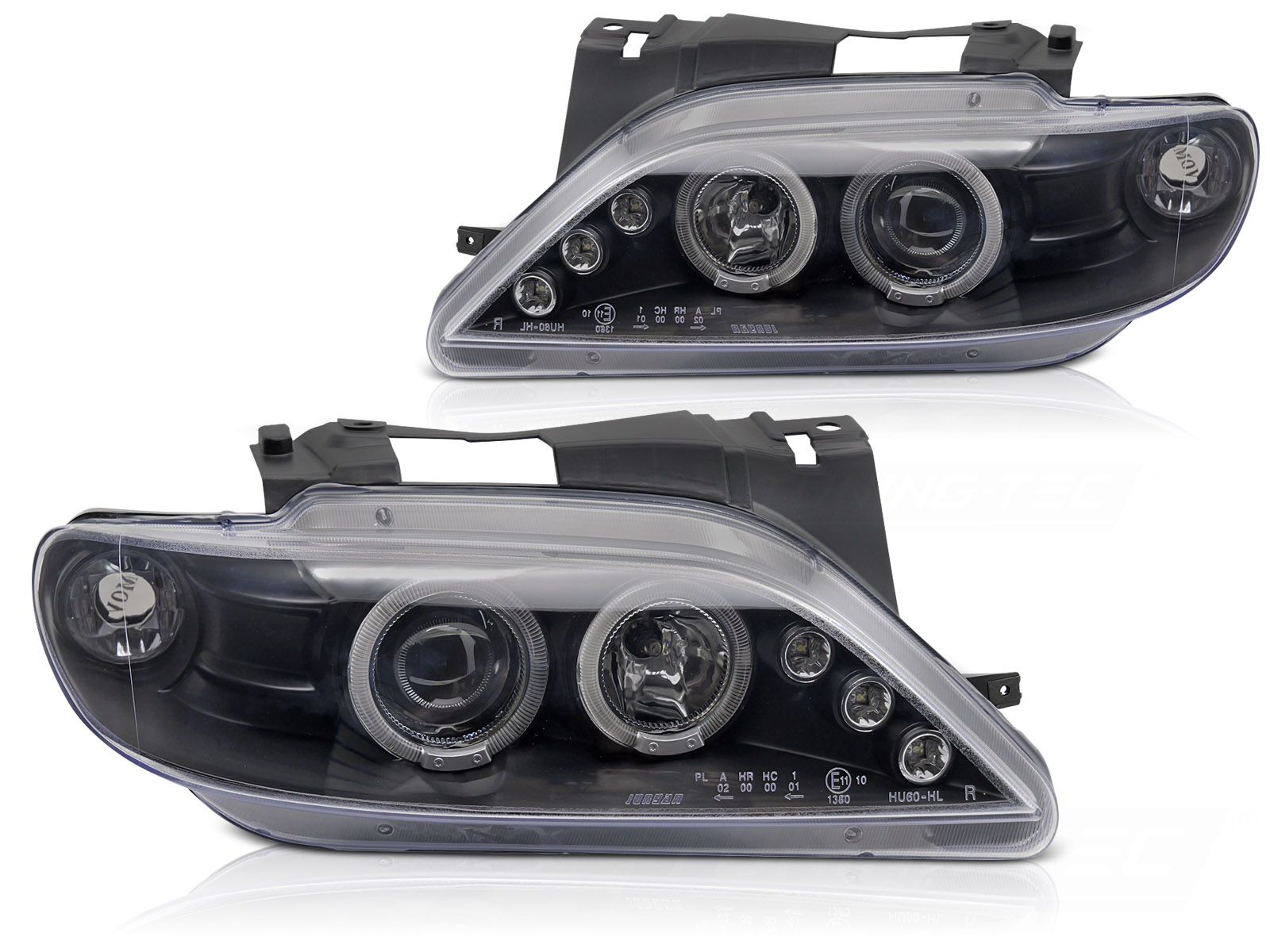 STRÅLKASTARE CITROEN XSARA 1997-2000 ANGEL EYES SVART
