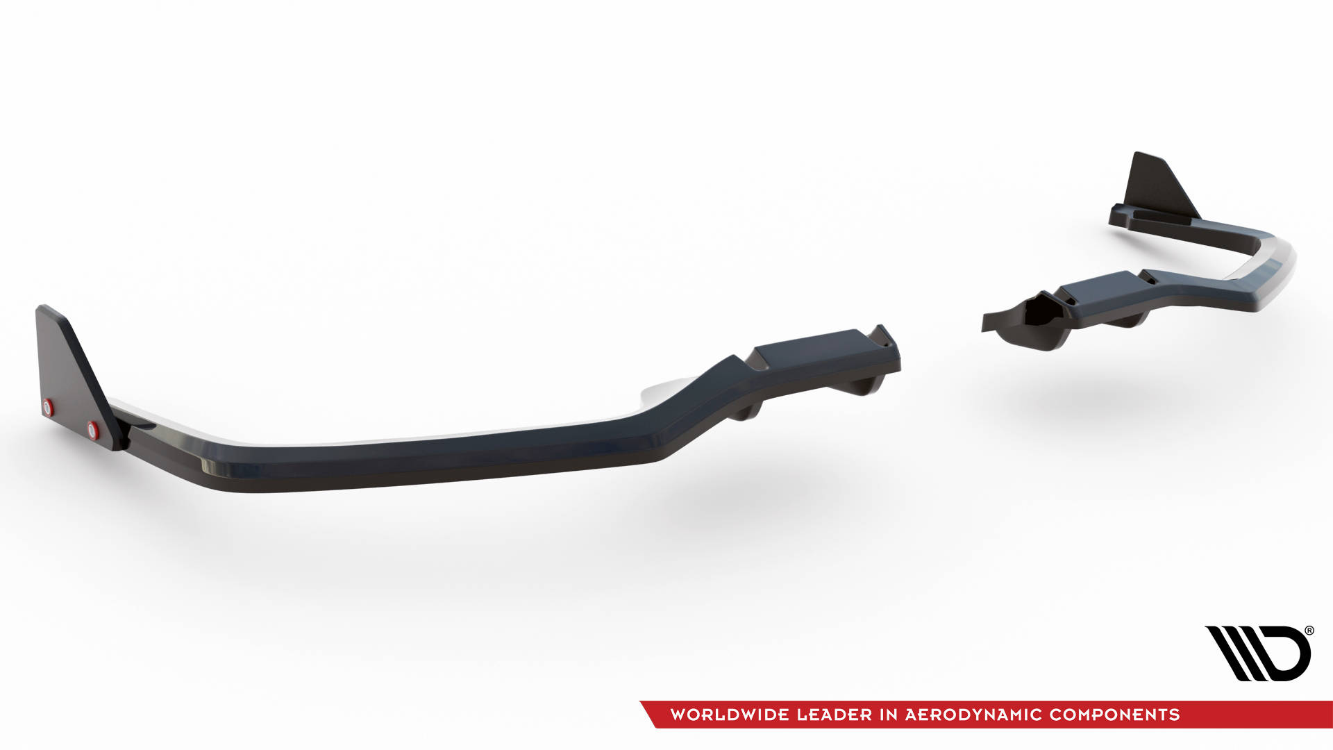 Central Rear Splitter (Vertical Bars) + Flaps Honda Civic Sport Mk 10 - 6
