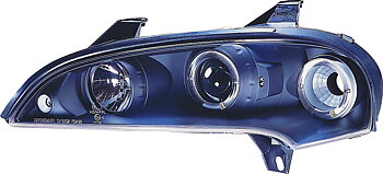 OPEL TIGRA 95+ BLACK ANGELEYE HEADLIGHTS