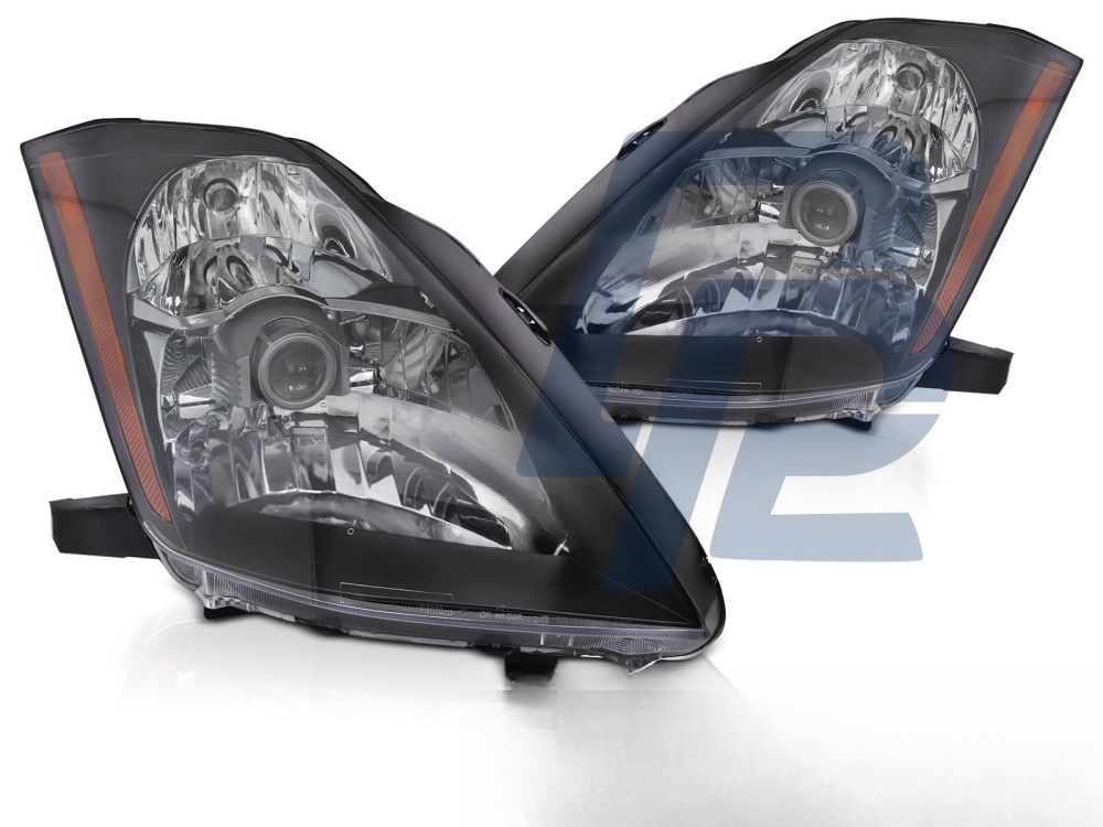 Headlights Black for Nissan 350Z 2003–2005 - 2
