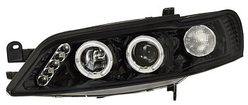 OPEL VECTRA B 96+ BLACK ANGELEYE HEADLIGHTS