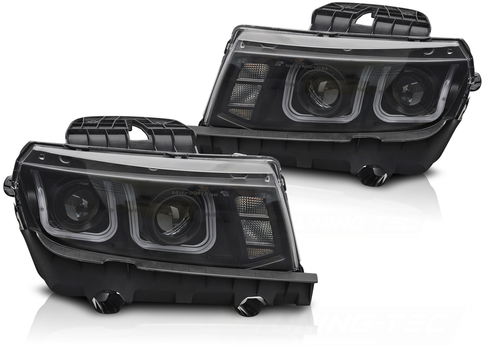STRÅLKASTARE CHEVROLET CAMARO 2013-2015 LED SVART