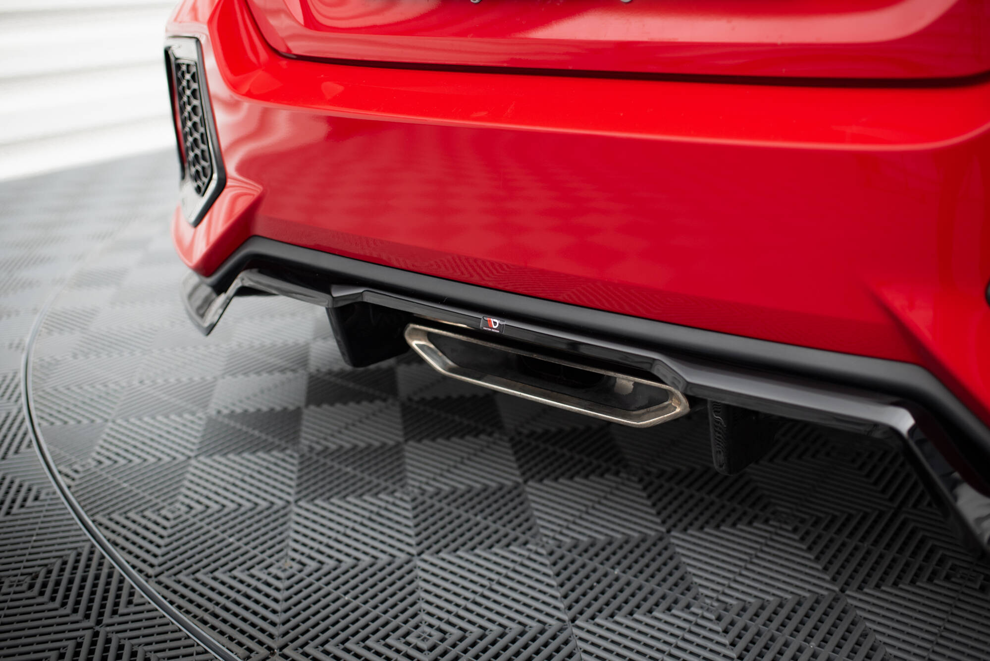 Central Rear Splitter (Vertical Bars) Honda Civic SI Mk10 - 3