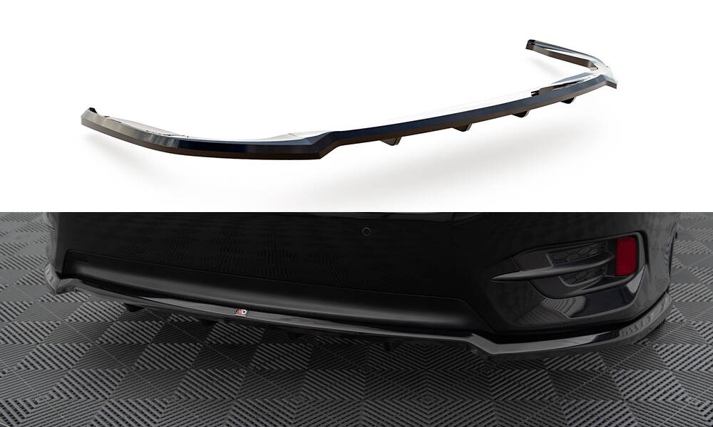 Central Rear Splitter (Vertical Bars) Honda Civic Mk10