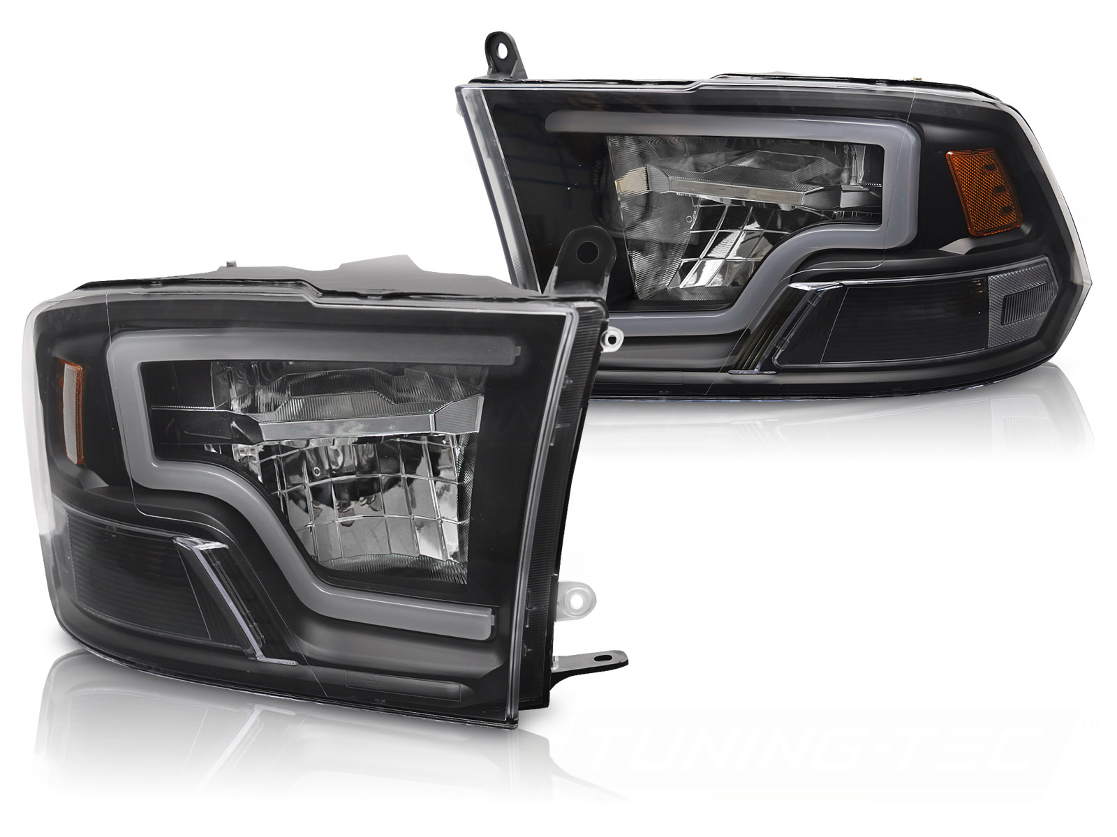 STRÅLKASTARE DODGE RAM 2009-2018 TUBE LIGHT SVART LED