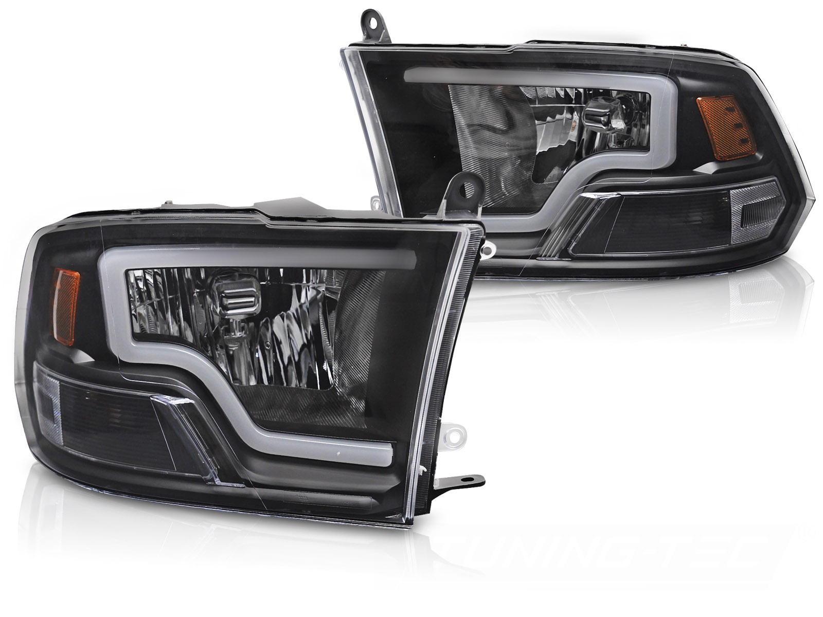 STRÅLKASTARE DODGE RAM 2009-2018 TUBE LIGHT SVART