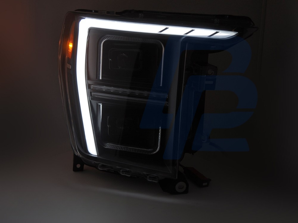 LED Tube Light Headlights Black for Ford F150 MK14 2020–2023 - 3