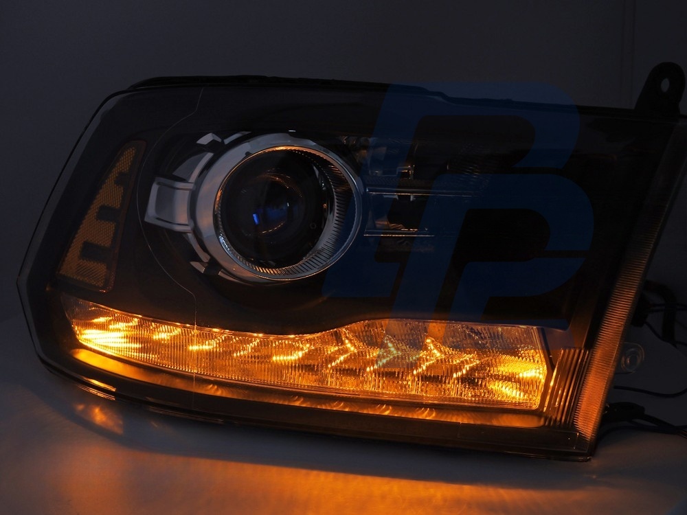 Headlights for Dodge Ram 2009–2018 Black - 3