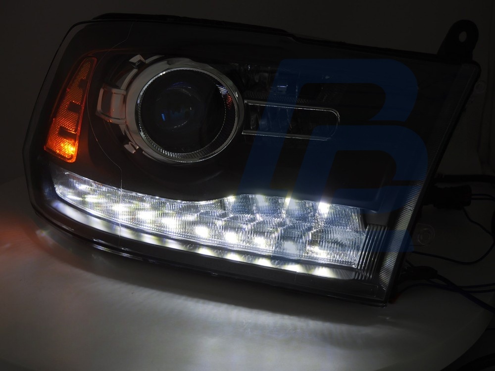 Headlights for Dodge Ram 2009–2018 Black - 2