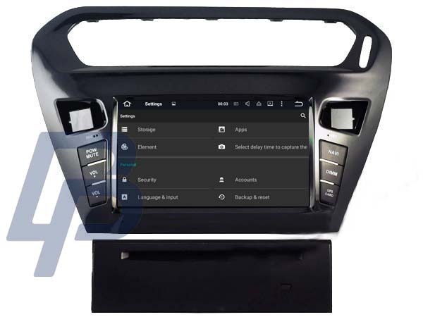 8" CITROEN ELYSEE/PEUGEOT 301 MODELLANPASSAD ANDROID HUVUDENHET - 5