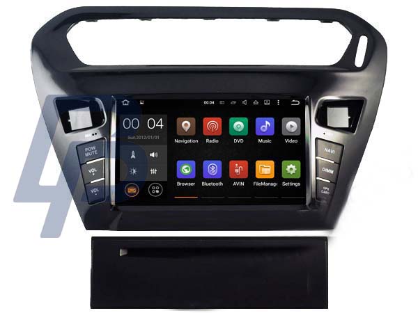 8" CITROEN ELYSEE/PEUGEOT 301 MODELLANPASSAD ANDROID HUVUDENHET - 2