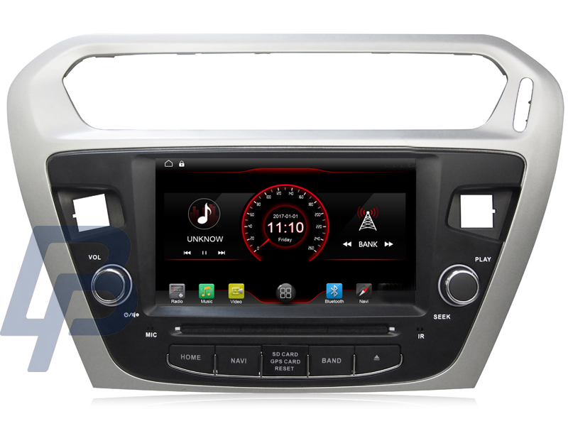 7" CITROEN ELYSEE/PEUGEOT 301 MODELLANPASSAD ANDROID HUVUDENHET