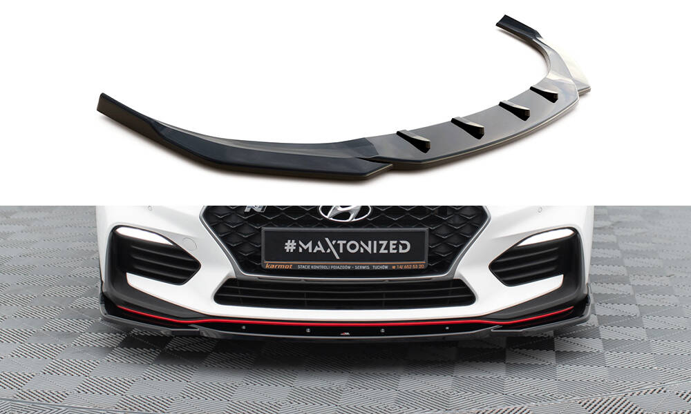 Front Splitter V.4 Hyundai I30 N Mk3 Hatchback / Fastback