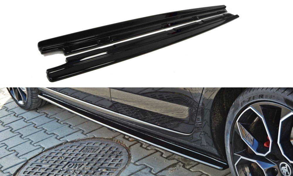 SIDE SKIRTS DIFFUSERS SKODA OCTAVIA III RS FACELIFT