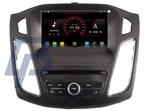 8" FORD FOCUS 2012-2015 MODELLANPASSAD ANDROID HUVUDENHET - 2