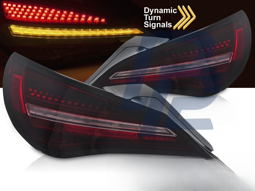 LED Tail Lights Sequential Black Red for Mercedes CLA C117 2013–2019 / X117 2014–2019 Oe LED - 2