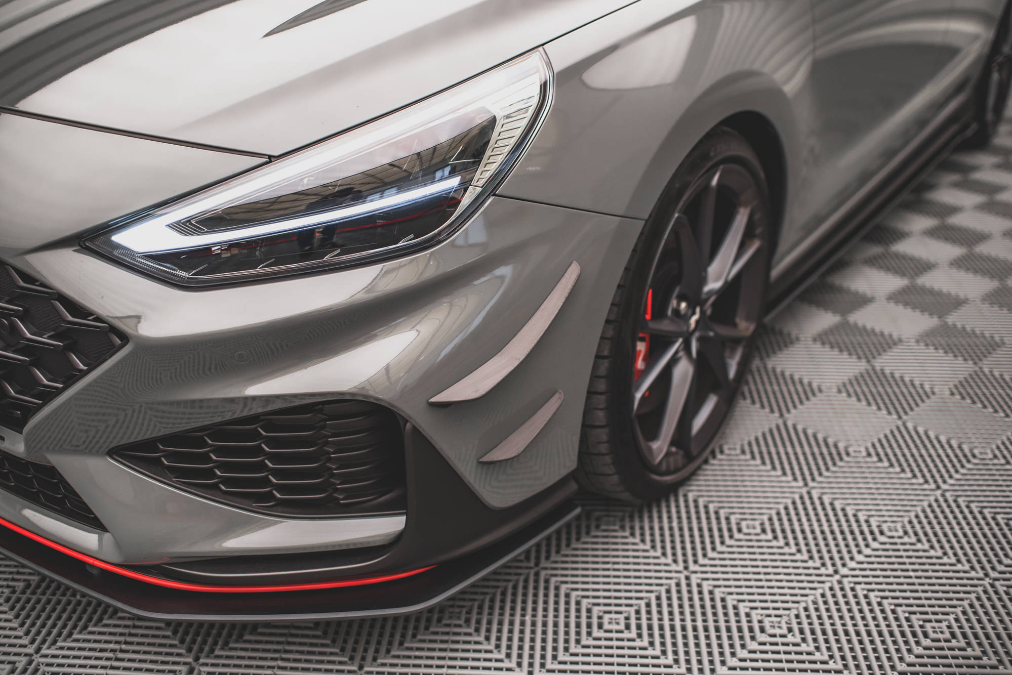 Front Bumper Wings (Canards) Hyundai I30 N Hatchback/fastback MK3 Facelift (2020-) - 6