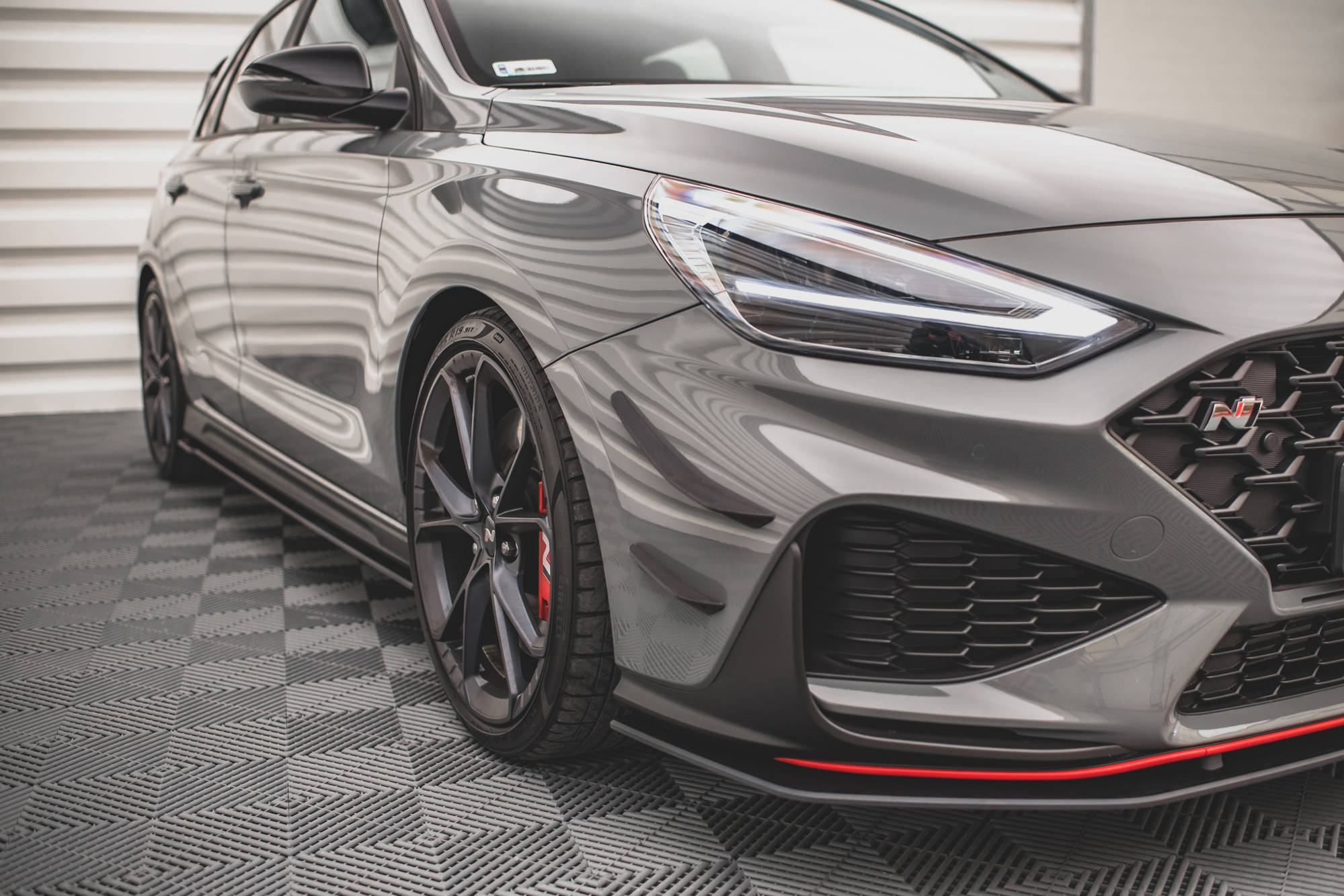 Front Bumper Wings (Canards) Hyundai I30 N Hatchback/fastback MK3 Facelift (2020-) - 3
