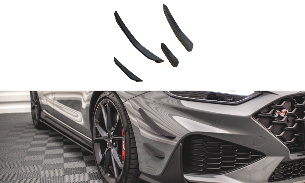 Front Bumper Wings (Canards) Hyundai I30 N Hatchback/fastback MK3 Facelift (2020-)