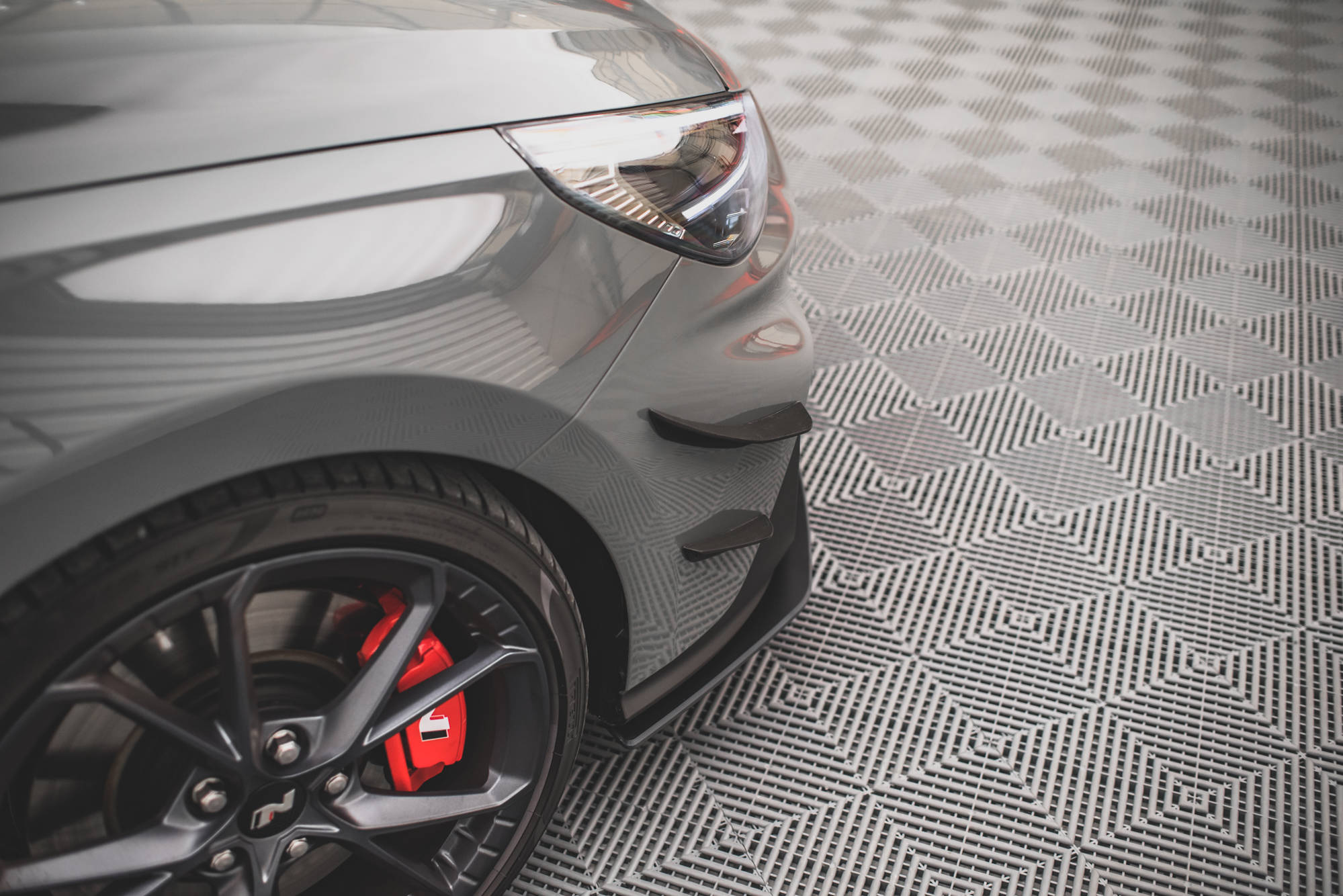 Front Bumper Wings (Canards) Hyundai I30 N Hatchback/fastback MK3 Facelift (2020-) - 4
