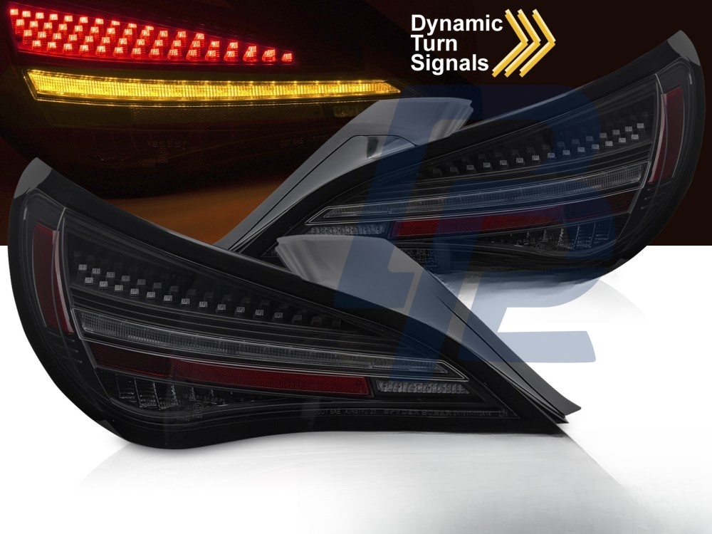 LED Tail Lights Sequential Black/Smoked for Mercedes CLA C117 2013–2019 / X117 2014–2019 Oe LED - 5