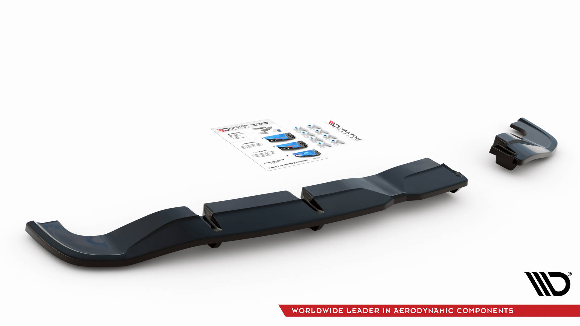 Central Rear Splitter (Vertical Bars) Hyundai I20 N Mk3 (2020-) - 6