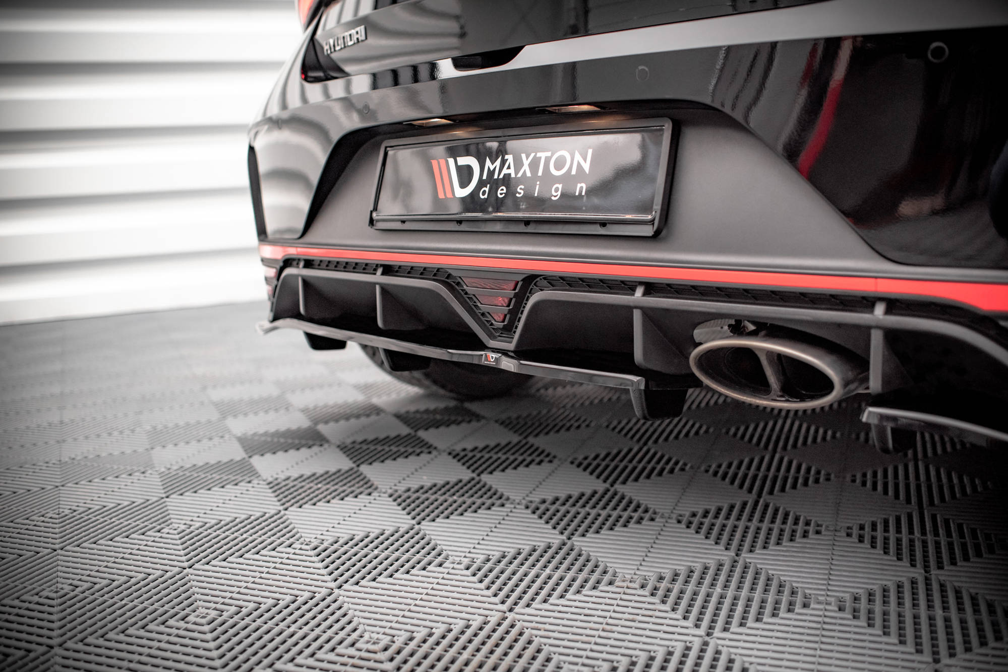 Central Rear Splitter (Vertical Bars) Hyundai I20 N Mk3 (2020-) - 5