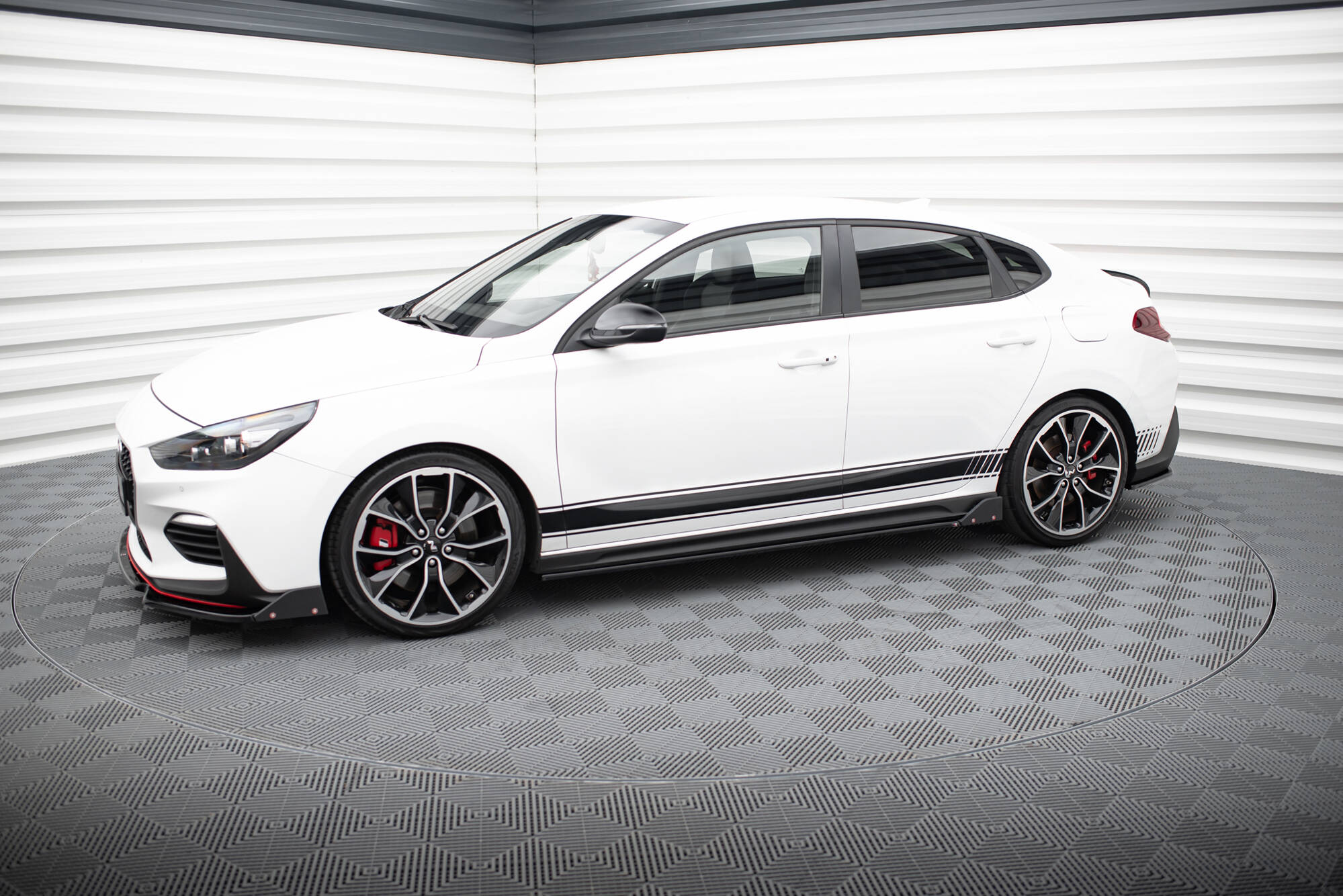 Side Skirts Diffusers V.5 + Flaps Hyundai I30 N Mk3 / Mk3 FL Hatchback / Fastback - 4