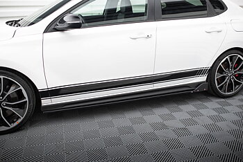 SIDE SKIRTS DIFFUSERS V.5 + FLAPS SUITABLE FOR HYUNDAI I30 N / N-LINE HATCHBACK / FASTBACK MK3 / MK3 FACELIFT – MAXTON DESIGN