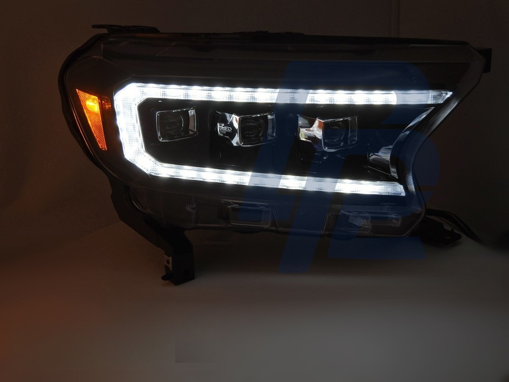 Headlights LED Black for Ford Ranger V 2016–2022 - 2