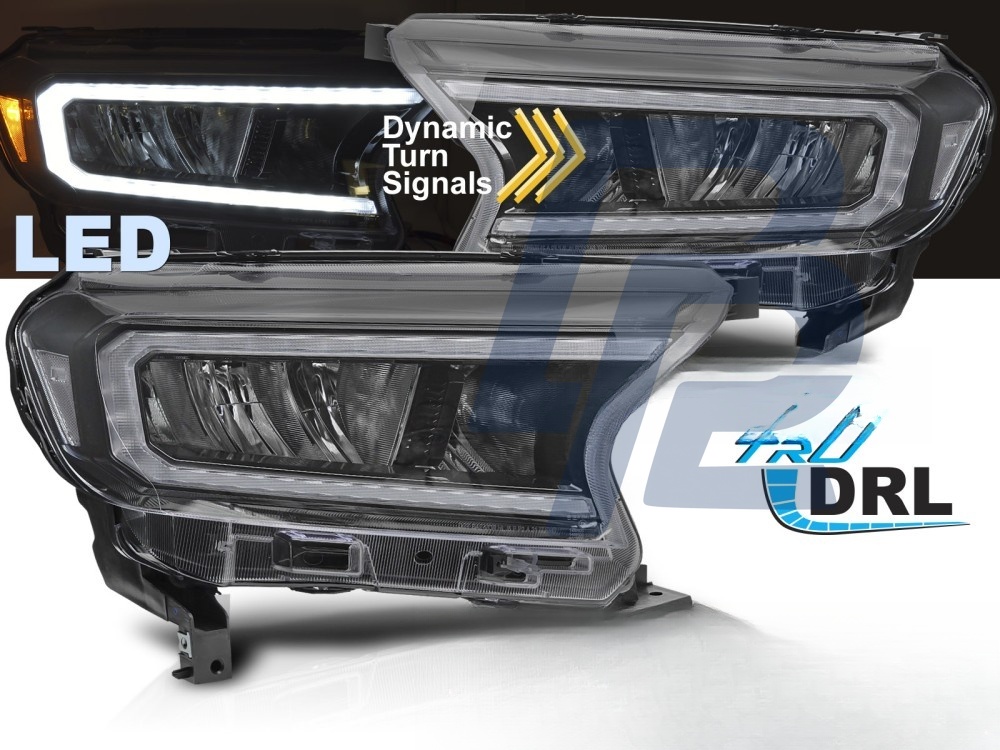 LED Headlights Black for Ford Ranger V 2016–2022 - 4