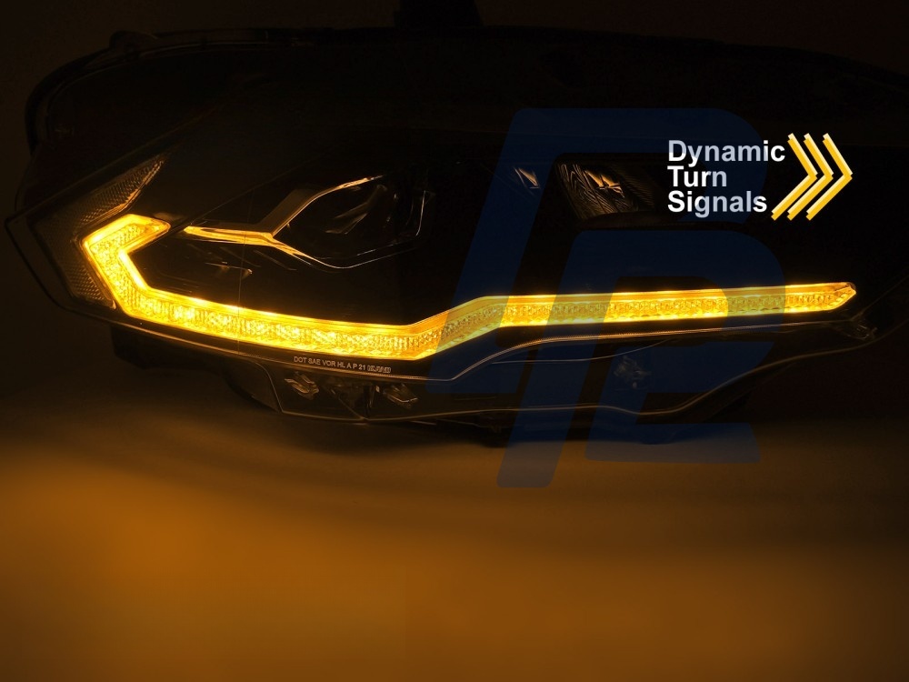 Headlights LED Black for Ford Mustang 2018–2021 - 5