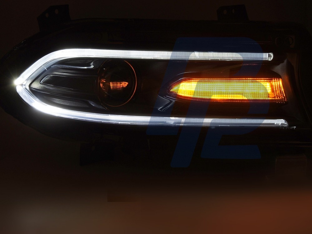 Headlights LED Black for Dodge Charger 2014–2023 - 2