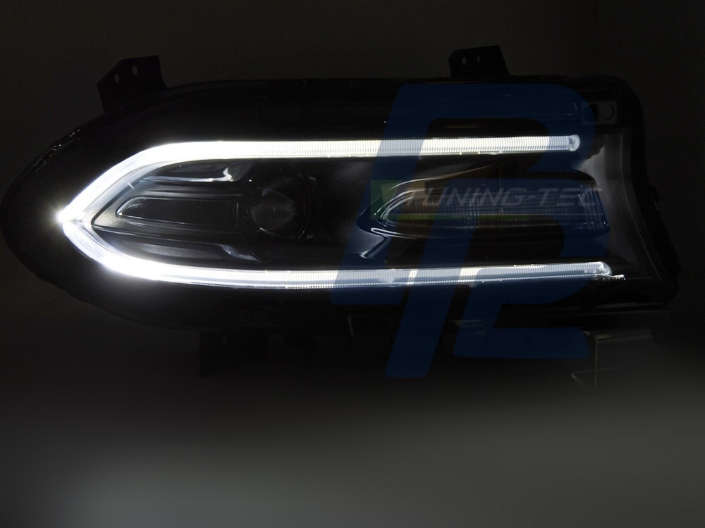 Headlights LED Black for Dodge Charger 2014–2023 - 5