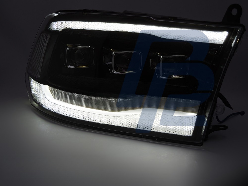 Headlights for Dodge Ram 2009–2018 LED Black - 3