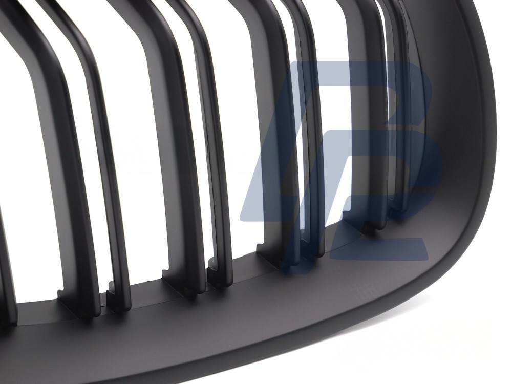 Grille Sport Matt Black Double-Slat for BMW E60 / E61 2003–2010 - 3