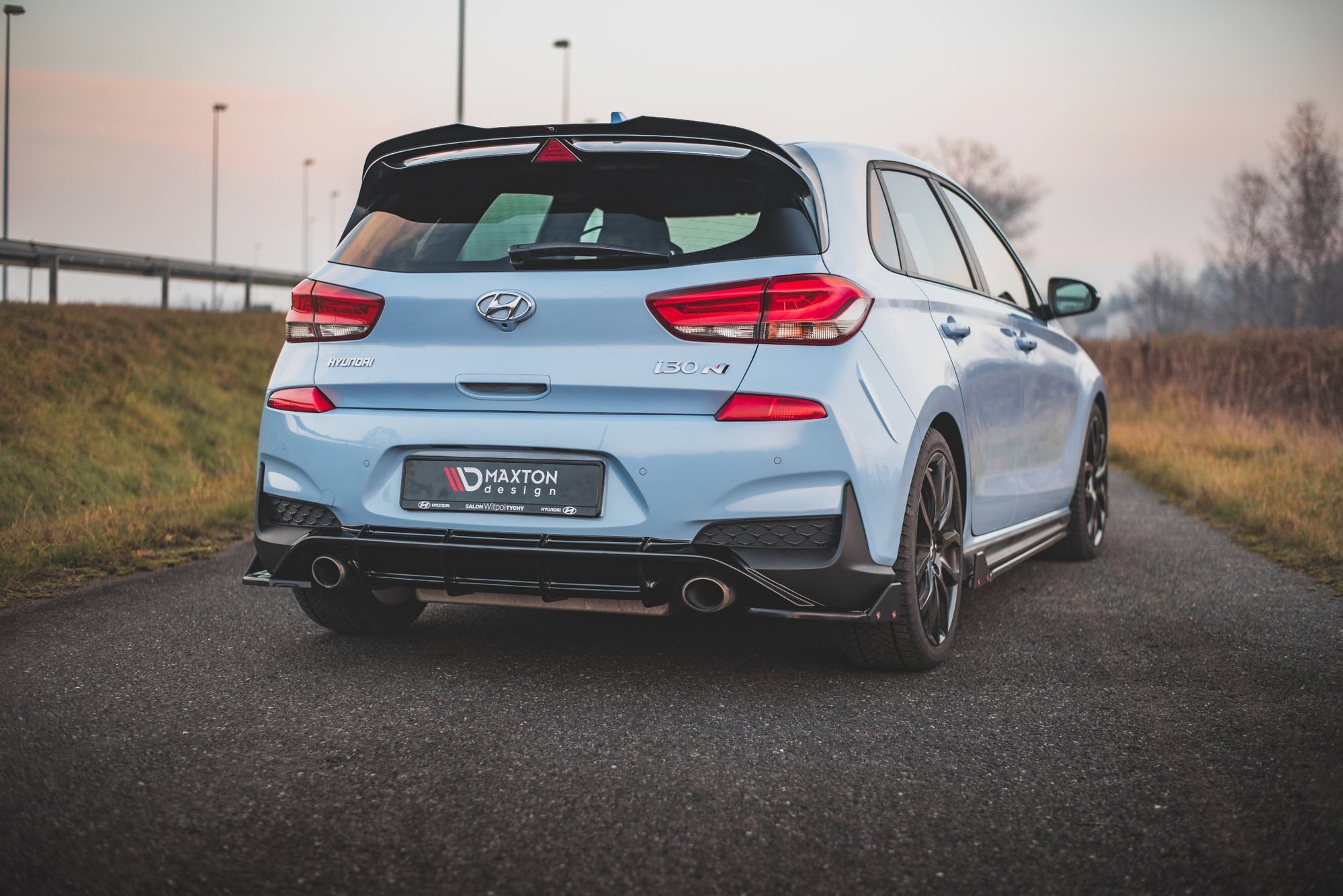 Rear Side Splitters V.7 + Flaps Hyundai I30 N Mk3 Hatchback - 3