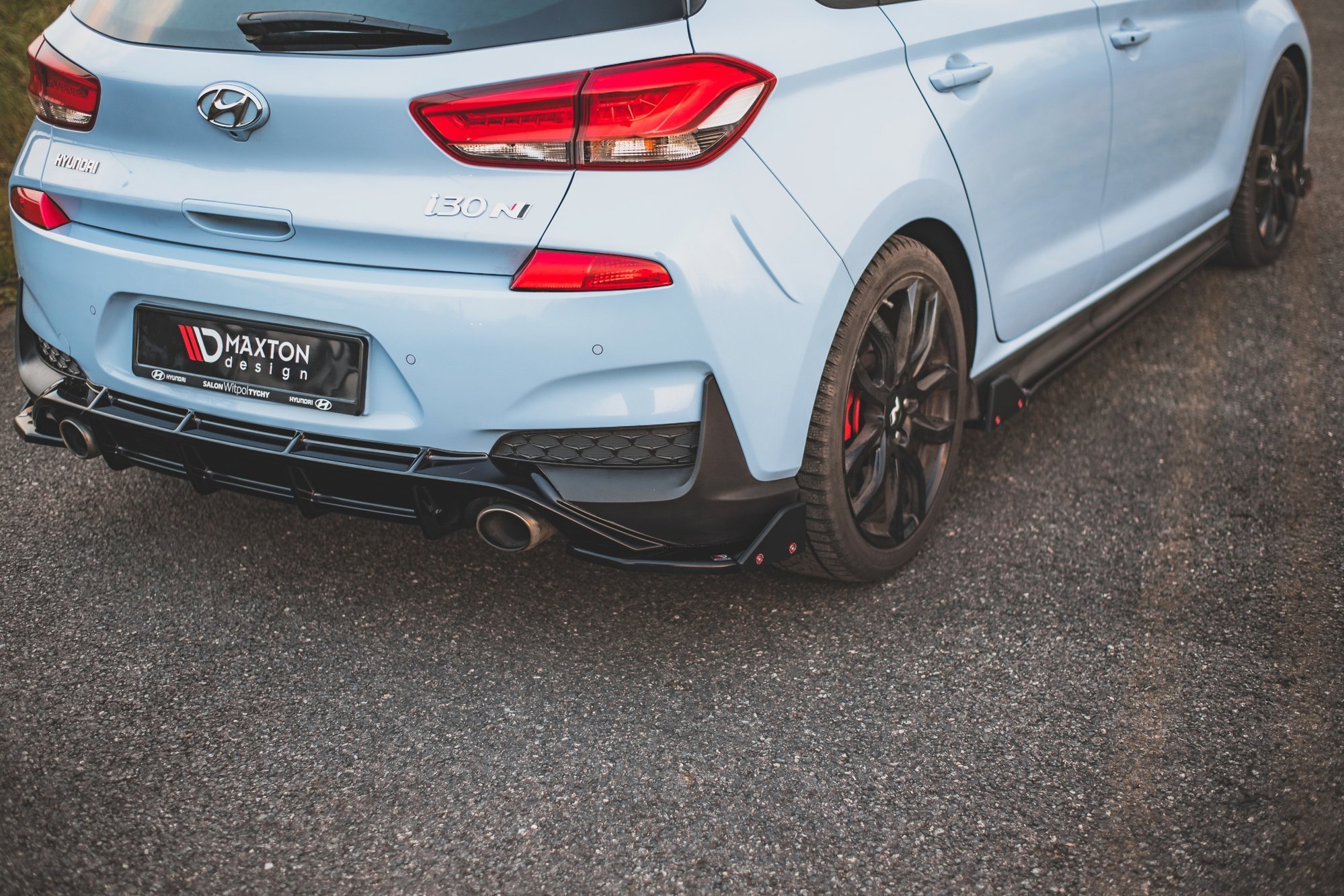 Rear Side Splitters V.7 + Flaps Hyundai I30 N Mk3 Hatchback - 4