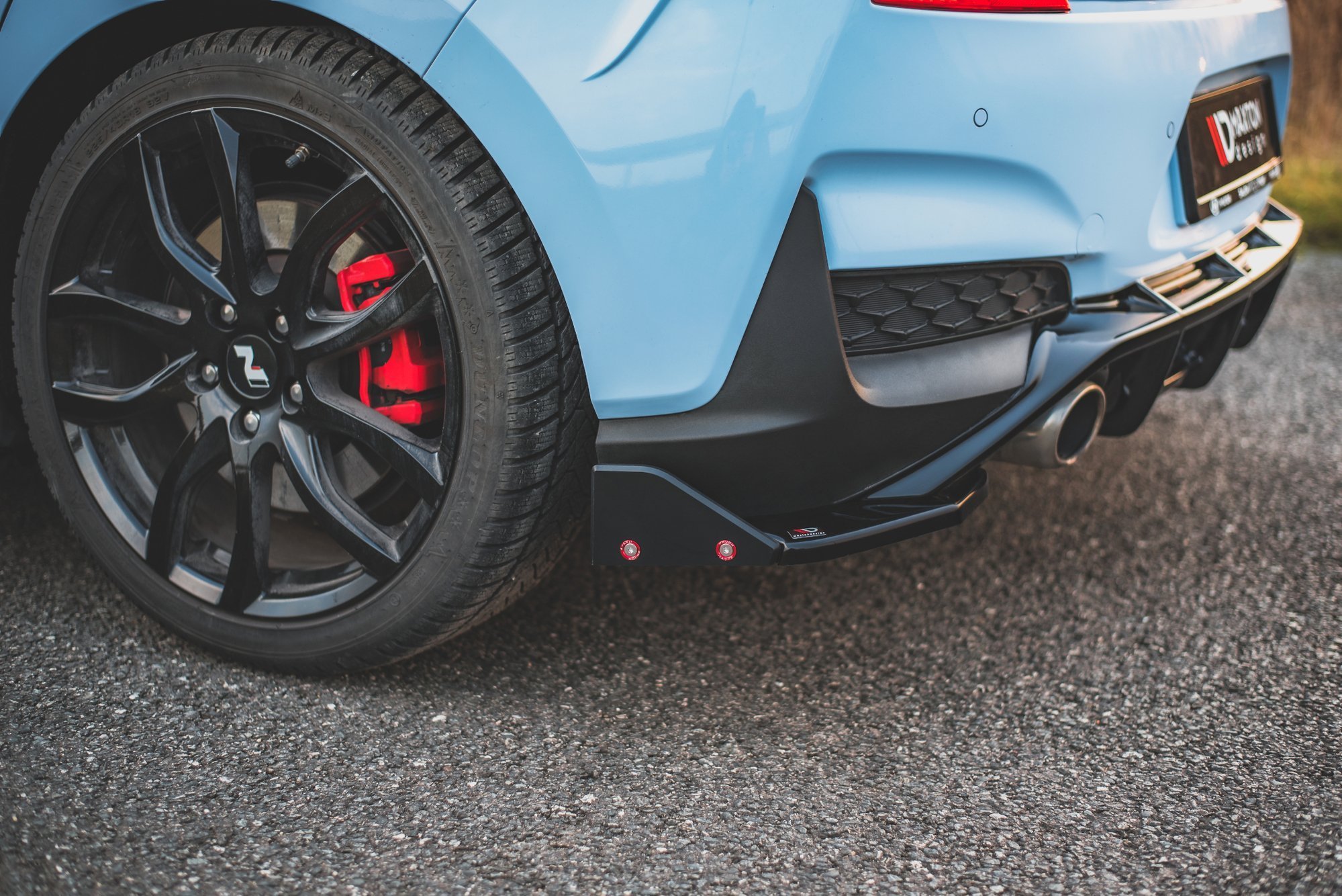 Rear Side Splitters V.7 + Flaps Hyundai I30 N Mk3 Hatchback - 2