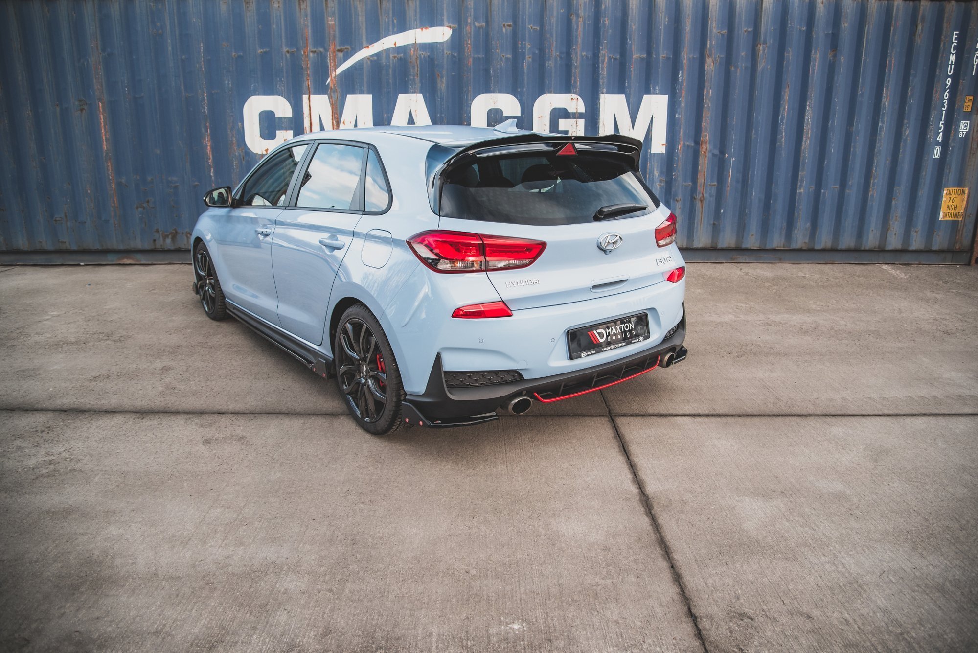 Rear Side Splitters V.6 + Flaps Hyundai I30 N Mk3 Hatchback - 2