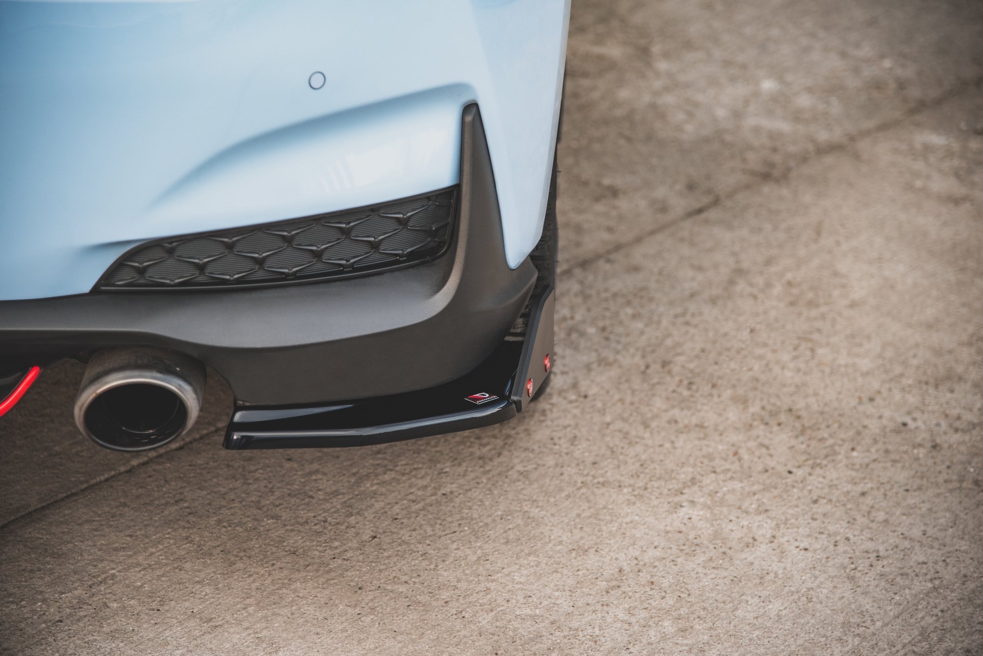Rear Side Splitters V.6 + Flaps Hyundai I30 N Mk3 Hatchback - 3