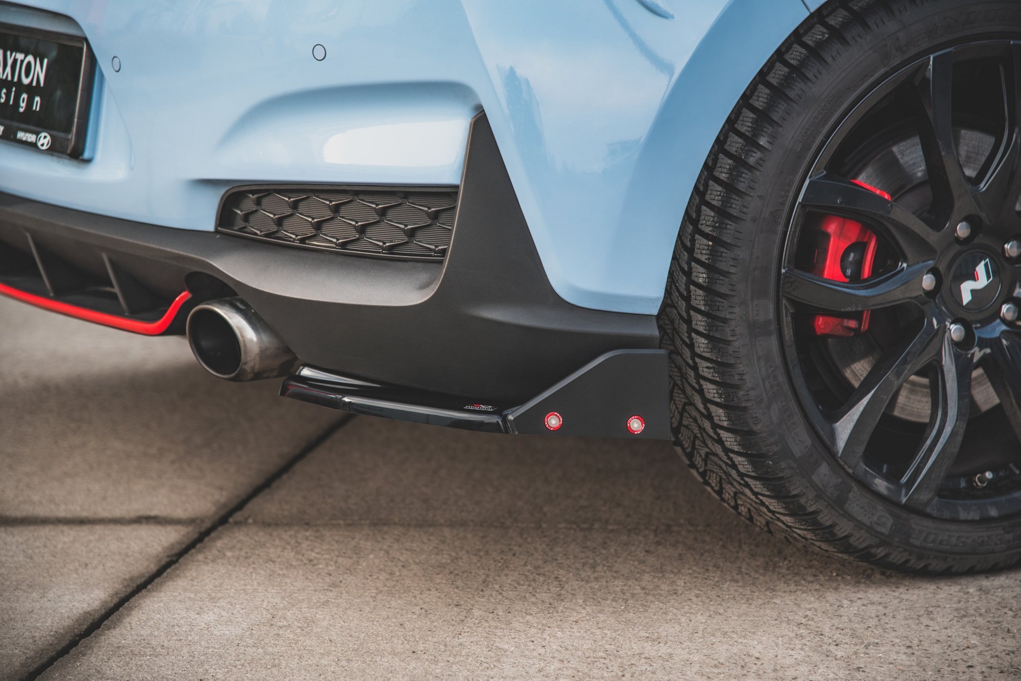 Rear Side Splitters V.6 + Flaps Hyundai I30 N Mk3 Hatchback - 4