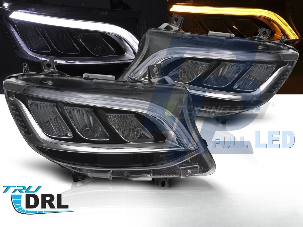 Headlights Full LED Chrome DRL for Mercedes Sprinter 2018–2023 - 2