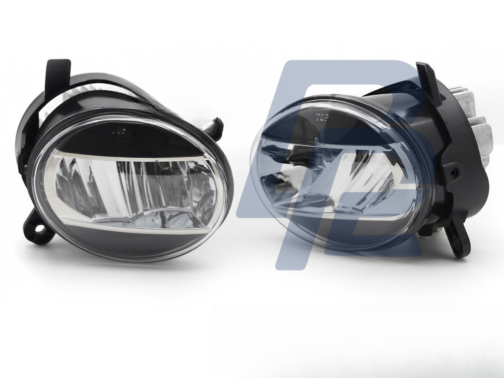 Fog Lights LED Black Clear for Audi A4 B8 2008–2011 / A6 C6 2009–2011 / Q5 2008–2016 - 3
